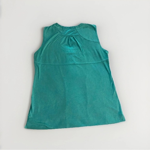 Mountain Equipment Co-op Women’s Sleeveless Turquoise Shirt Lightweight W/pocket - Picture 2 of 9